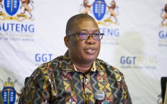 Gauteng Premier Panyaza Lesufi delivers the State of the Province Address in Johannesburg this evening. Photos from Gallo Images 