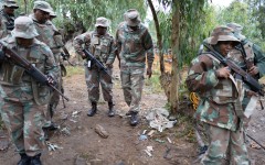 Soldiers have been deployed to provinces struggling to quell rampant crime and illegal mining. AFP/Emmanuel Croset