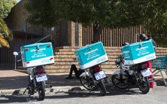 Checkers Sixty60 delivery motorbikes. Gallo Images/Jacques Stander
