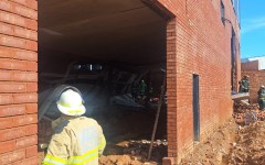  Six people have died after a building collapsed in Johannesburg on Monday.  Two others remain trapped under the rubble. Supplied