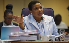 Suspended deputy national director of public prosecutions Adv Nomgcobo Jiba during the Mokgoro Commission of Inquiry on February 25, 2019 in Centurion, 