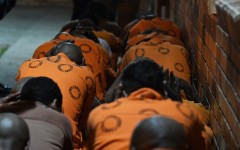 Officials pounce on inmates at St Albans Prison. Lulama Zenzile/Gallo Images