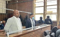 Julius Mkhwanazi and Kagiso Lerutla in court. eNCA/Pule Letshwiti-Jones