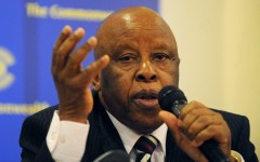  Botswana has announced three days of mourning in honour of former president Festus Mogae who died at the age of 86.  (Photo by PIUS UTOMI EKPEI / AFP)