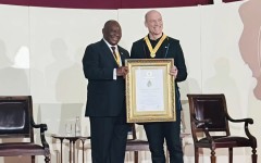 President Cyril Ramaphosa and Wouter Kellerman. Wouter Kellerman/Instagram