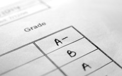 File: A close-up of a report card. GettyImages/jaker5000