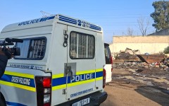 Police on the scene of the Cleveland shooting. eNCA/Bafedile Moerane