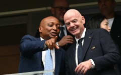 Patrice Motsepe and Gianni Infantino