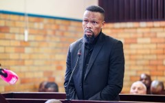 Former SAPS Special Task Force member, Matipandile Sotheni, appears at Brakpan magistrate's court. Gallo Images/OJ Koloti