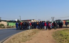 Anti-illegal migration protest in Germiston. Bafedile Moerane/eNCA