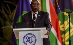 President Cyril Ramaphosa. Rajesh JANTILAL / AFP