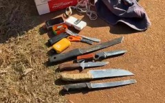 Badirile Secondary School raid. Nabeelah Shaikh/eNCA