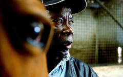 Enos Mafokate, the first black showjumper in South Africa, with one of his horses. Simphiwe Mbokazi/Gallo Images