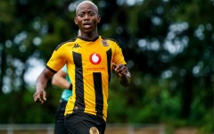  Kaizer Chiefs player Thabo Cele looks on during the Pre-Season Friendly match between FC Utrecht and Kaizer Chiefs at Sportpark De Westeneng on July 11, 2025 in Garderen, Netherlands. (Photo by Rene Nijhuis/MB Media/Getty Images)