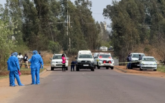 Police on the scene in Olifantsfontein. eNCA