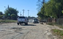 Motorists trying to navigate a pothole-ridden road in Mahikeng. eNCA/Bafedile Moerane