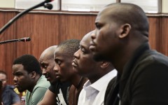 The accused in the AKA and Tibz murder trial. Darren Stewart/Gallo Images