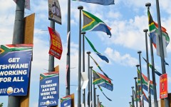Political parties posters.  Frennie Shivambu/Gallo Images