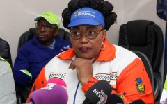 Water and Sanitation Minister Pemmy Majodina. Photo by GCIS