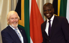 Ambassador Leo Bozell and Minister Ronald Lamola