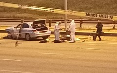 Three civilians were injured following a high-speed chase between police and suspected cash-in-transit robbers on Friday. Photo supplied 