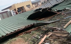 A storm has caused damage at  Reutlwile Junior Secondary School and at the Regina Mundi Church in Soweto. Photo Supplied 