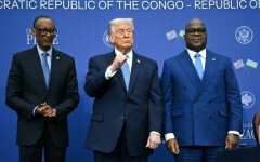 Donald Trump says the peace deal means 'everybody's going to make a lot of money' -- but Rwanda's Paul Kagame and DR Congo's Felix Tshisekedi didn't shake on it