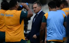 Dave Rennie pictured in 2022 while Wallabies boss