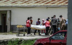 Some of the migrants dropped offshore did not know how to swim, a rescuer said