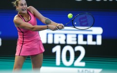 World number one Aryna Sabalenka is through to the Miami Open semi-finals after a victory over Hailey Baptiste
