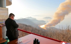 North Korean leader Kim Jong Un oversaw the first officially confirmed high-thrust solid-fuel engine test since September