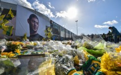 A portrait of Emiliano Sala in Nantes, on February 10, 2019