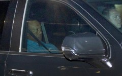 Tiger Woods leaving the Martin County jail in Florida after being arrested on charges of driving under the influence after a car crash