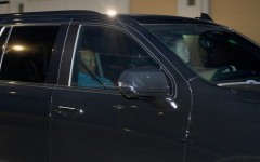 Tiger Woods is driven from the Martin County Jail after being arrested for driving under the influence after a car crash
