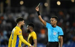 Somalia referee Omar Artan (R) will officiate at the 2026 World Cup finals