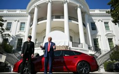 Teslas can already self-drive in the US -- where Elon Musk worked with President Donald Trump for a while, before they had a falling-out