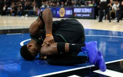 Minnesota Timberwolves star Anthony Edwards suffered a left knee injury in game four of the team's NBA playoff series against the Denver Nuggets
