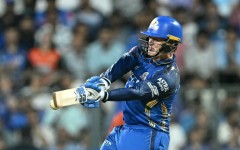 Ryan Rickelton made a hundred in a losing cause for Mumbai