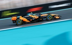 British driver Lando Norris steered his upgraded McLaren to pole position for the sprint race at the Miami Grand Prix