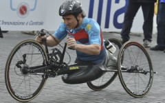 Racing driver Alex Zanardi, pictured in 2017, became an outstanding Paralympian after losing both legs in an accident