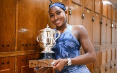 Coco Gauff was delighted with her French Open singles trophy last year but is among the players who say the prize money should be raised