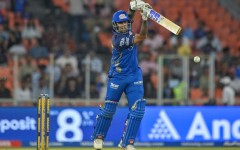 Mumbai Indians' Suryakumar Yadav plays a shot during the 2026 Indian Premier League