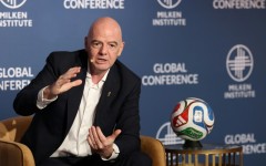 FIFA President Gianni Infantino defends ticketing policies for the World Cup at the Milken Institute Conference in Beverly Hills