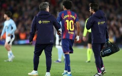 Barcelona's Spanish forward Lamine Yamal suffered a hamstring injury in late April