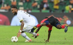 Striker Jordan Ayew (L) captains 2026 World Cup qualifiers Ghana.