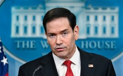 US Secretary of State Marco Rubio speaks at a White House briefing in May 2026