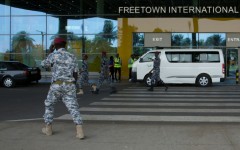 Police, medics and government officials were on hand to receive the migrants