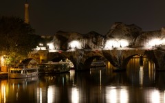 The work will be lit up at night