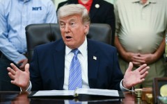 US President Donald Trump speaks during an announcement with Environmental Protection Agency (EPA) Administrator Lee Zeldin in the Oval Office of the White House in Washington, DC on May 21, 2026.