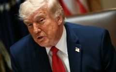 US President Donald Trump speaks during a cabinet meeting at the White House on May 27, 2026